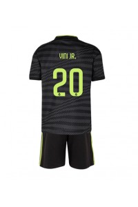 Fotbalové Dres Real Madrid Vinicius Junior #20 Dětské Třetí Oblečení 2022-23 Krátký Rukáv (+ trenýrky)